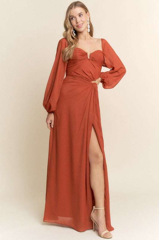 RUST LS GOWN