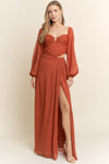 RUST LS GOWN
