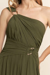 METAL RING SHOULDER GOWN
