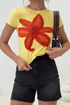 GRAPHIC FLORAL TEE