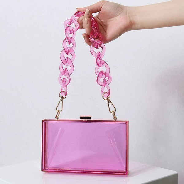 COLOR CLEAR CLUTCH