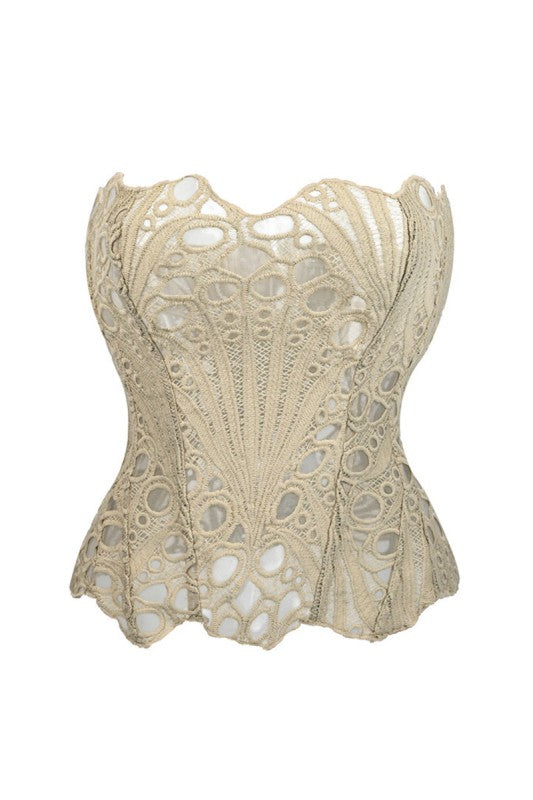 LACE BUSTIER TOP
