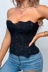 LACE BUSTIER TOP