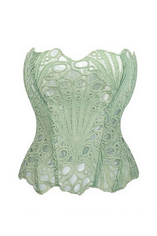 LACE BUSTIER TOP