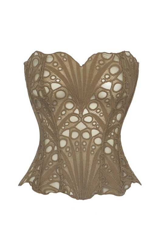 LACE BUSTIER TOP