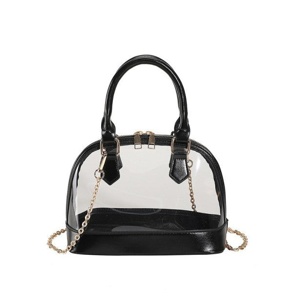 CLEAR ROUND CROSSBODY BAG