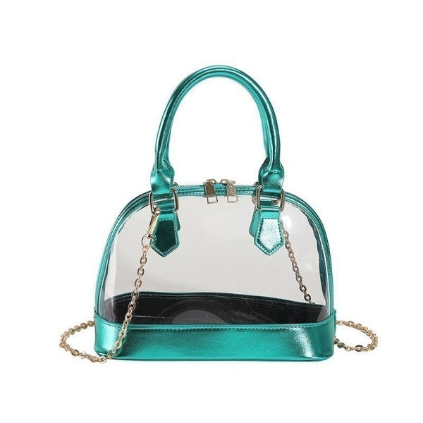 CLEAR ROUND CROSSBODY BAG