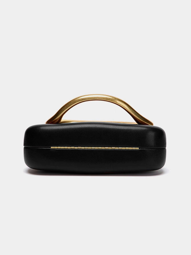 MATTE GOLD HANDLE CLUTCH