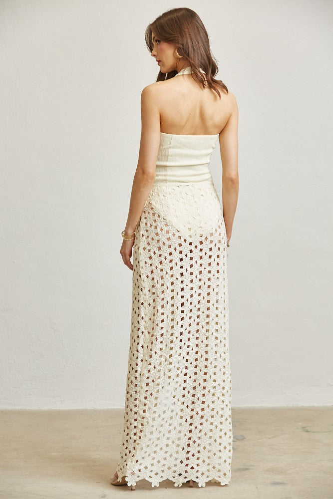 KNIT BODYSUIT SKIRT SET