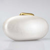 ROUND GOLD CLOSING CLUTCH