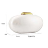 ROUND GOLD CLOSING CLUTCH