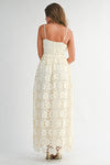CREAM FLORAL ELEGANT MAXI