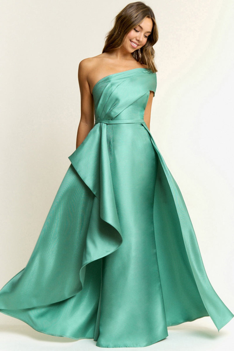 ONE SHOULDER TAFFETA 2 GOWN