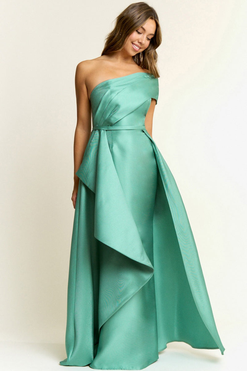 ONE SHOULDER TAFFETA 2 GOWN