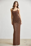 CHOCOLATE RHINESTONE MAXI
