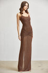CHOCOLATE RHINESTONE MAXI