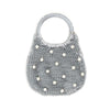 STRAW PEARL HANDLE POUCH