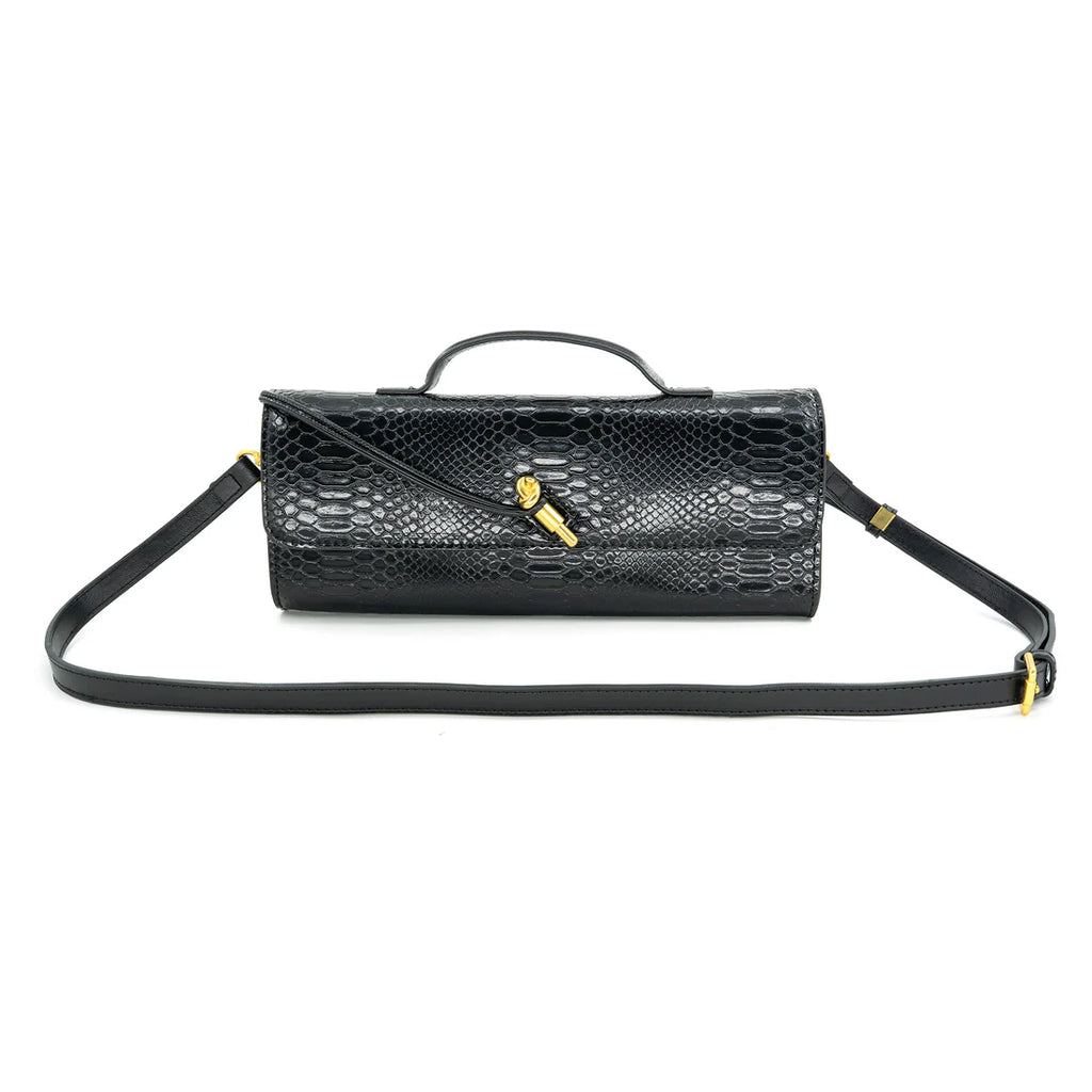 RECTANGLE CROCO CLUTCH
