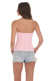 STRAPLESS TAILORED VEST IN PINK