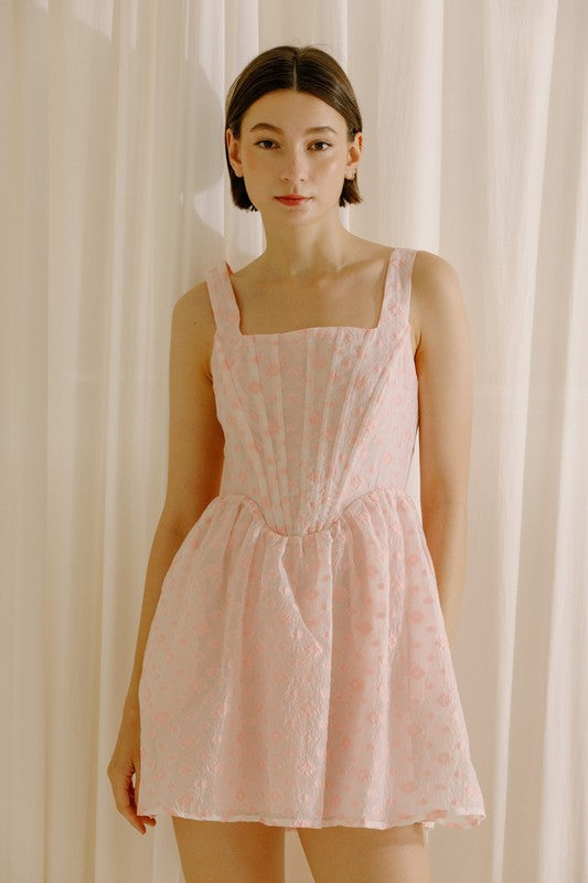 BABY PINK CORSET DRESS