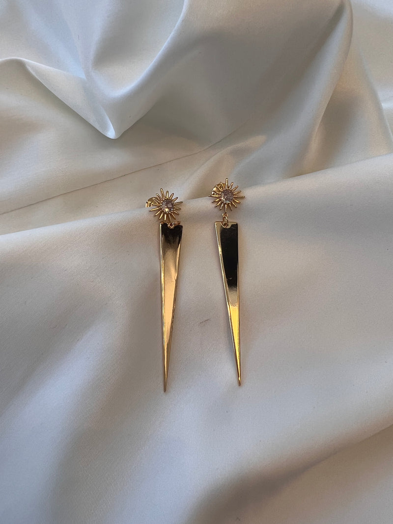 GOLD DAGGER EARRINGS