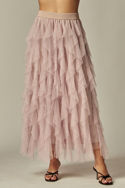 ROSE RUFFLE SKIRT