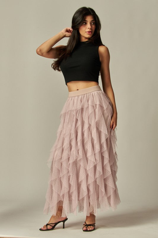 ROSE RUFFLE SKIRT
