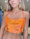PAT SEQUIN TOP