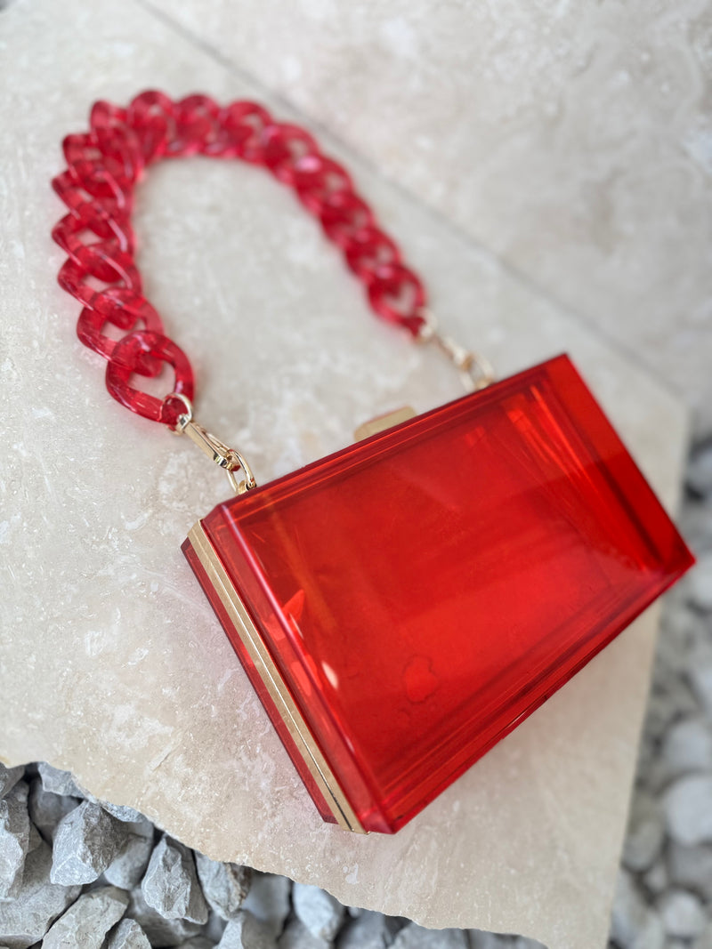 COLOR CLEAR CLUTCH