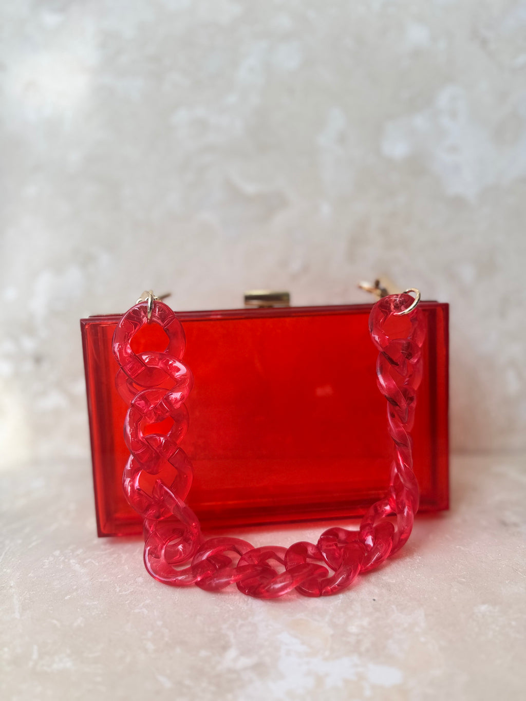 COLOR CLEAR CLUTCH