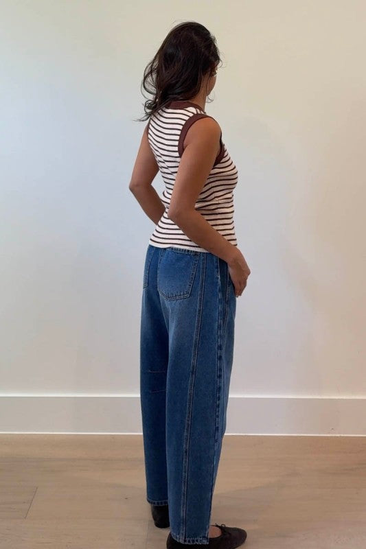 MID RISE DENM BARREL