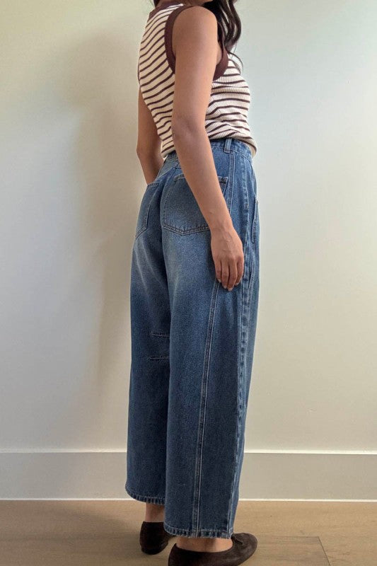 MID RISE DENM BARREL