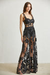 LAZER CUT BODYSUIT DRESS