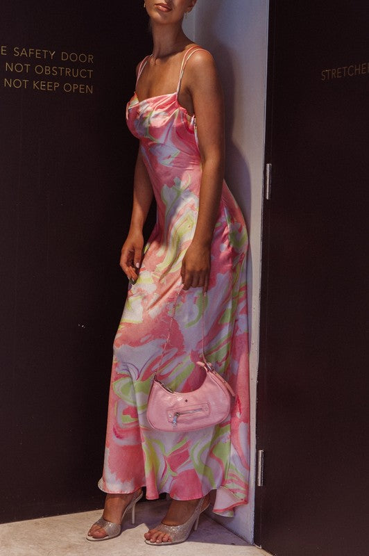 SWIRL MIDI DRESS