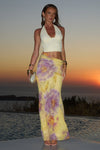 SURI YELLOW ALEXIS HALTER CUT OUT MAXI