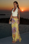 SURI YELLOW ALEXIS HALTER CUT OUT MAXI