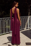 WINE AMANA MAXI DRESS