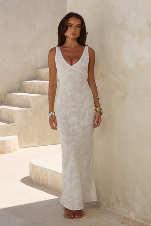 AMARNA MAXI DRESS WHITE