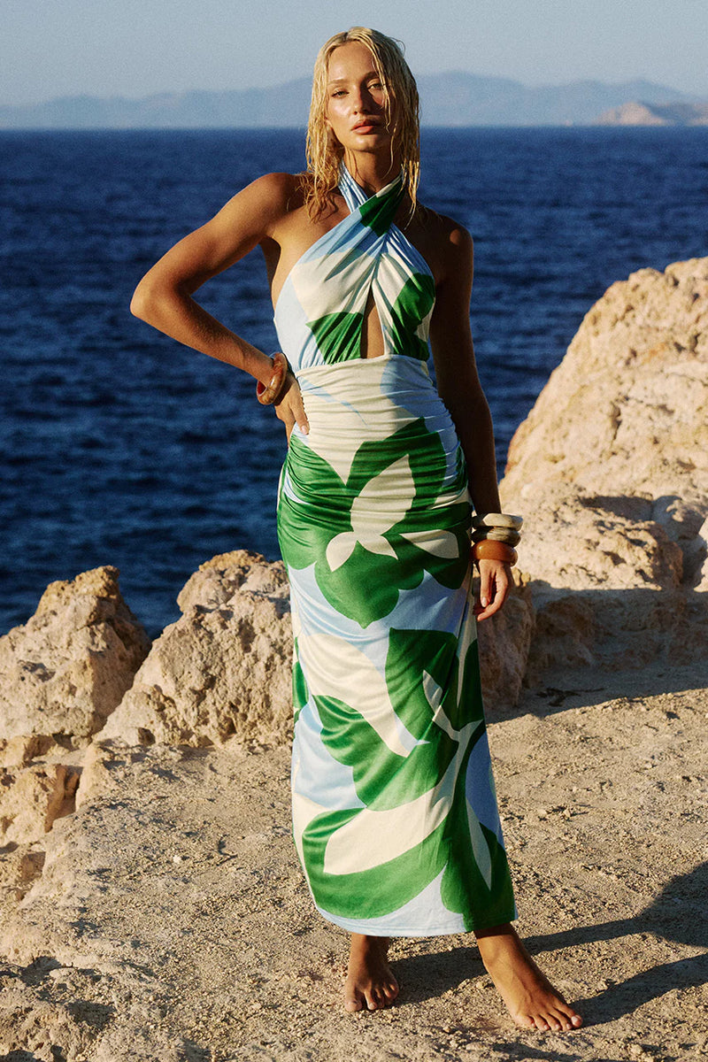 AUBRIE CROSS FRONT MIDI