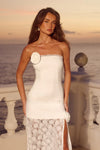 AVALON STRAPLESS MAXI DRESS - WHITE