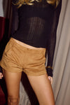 ZAELA MINI SHORTS TAN