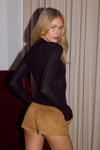 ZAELA MINI SHORTS TAN