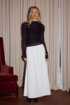 WHITE ZIMA FLOWY SKIRT