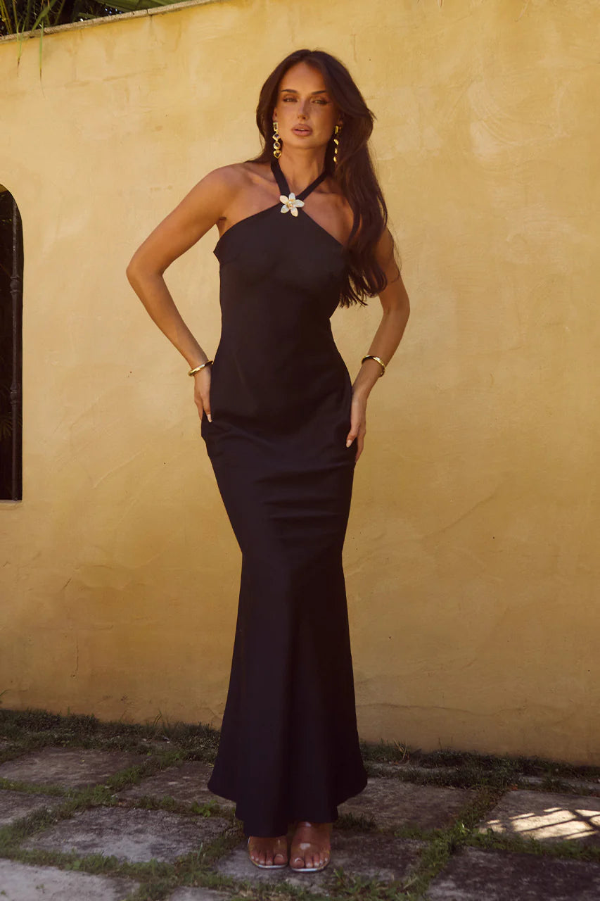 BLACK CHARA MAXI DRESS