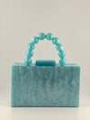 CIRCLE HANDLE MARBLE CLUTCH