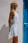 DANIA HIGH NECK HALTER MINI DRESS
