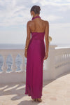 PLUM ESTELLE COWL HALTER MAXI DRESS