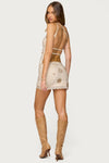 BEADED BEIGE TOP