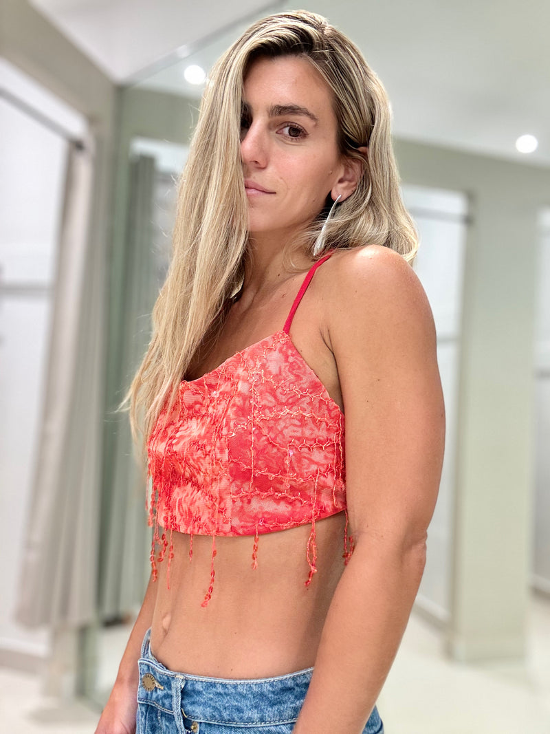 PAT SEQUIN TOP