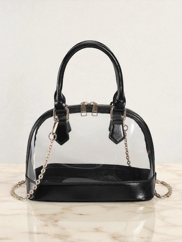 CLEAR ROUND CROSSBODY BAG